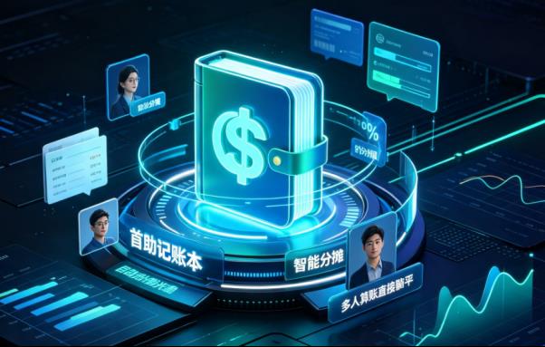 再也不用吵架对账！首助记账本智能分摊，多人算账直接躺平