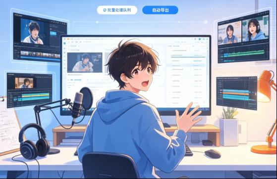 自媒体人必备！这款批量视频处理工具，解决剪辑大半难题