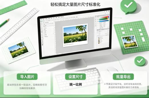 告别PS！图片批量处理原来这么简单，一键搞定所有图片大小标准化