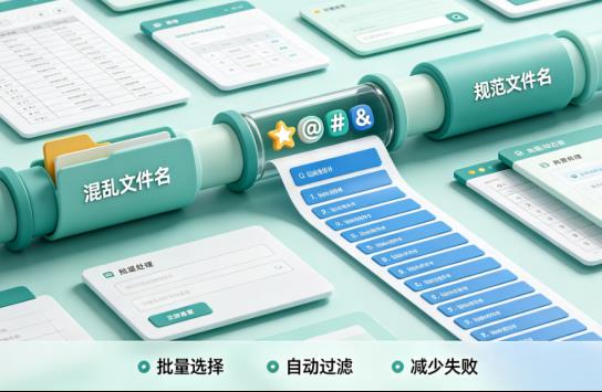 文件批量改名小技巧！一键清理特殊符号，解决改名失败难题
