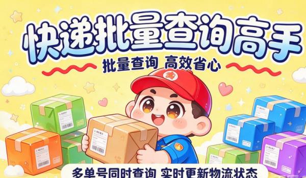 不用挨个点开网页查物流，批量查快递信息的正确打开方式